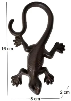 Grande salamandre en fonte 16 x 8 cm