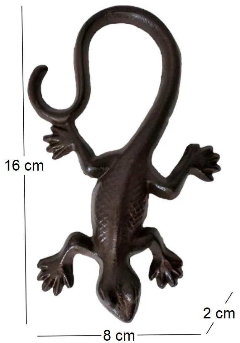 Grande salamandre en fonte 16 x 8 cm