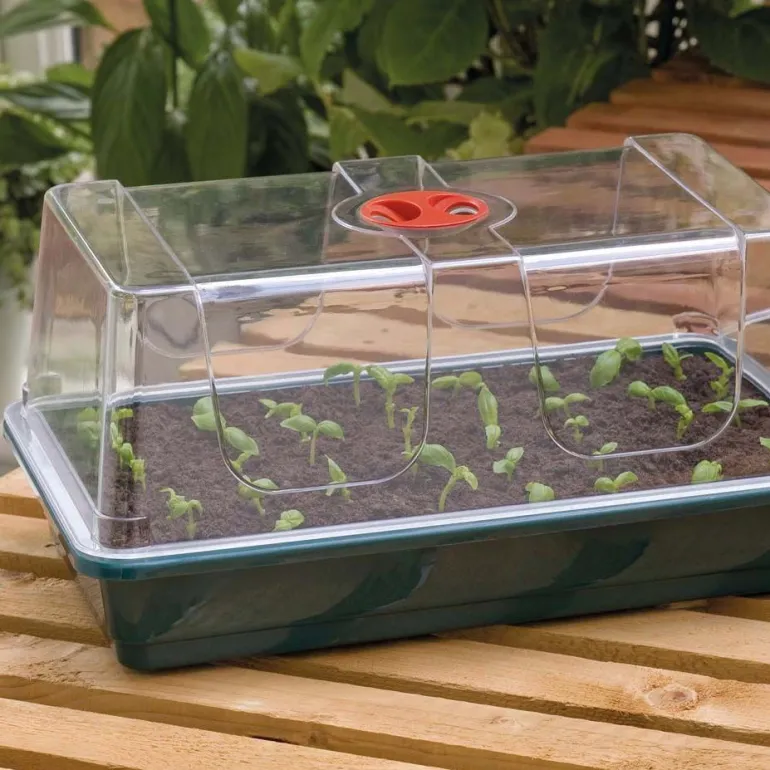 Grand plateau en plastique de semis