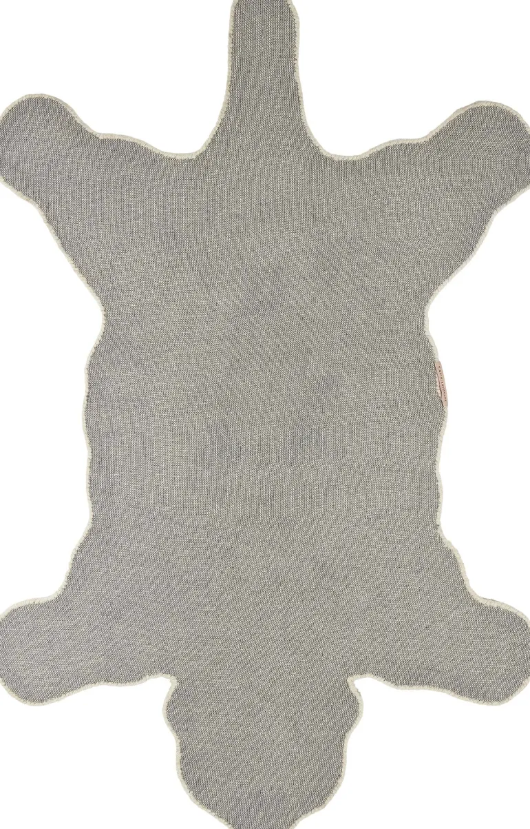 Grand tapis en laine Ours (Blanc)