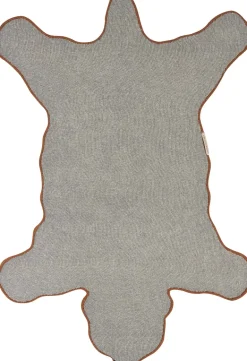 Grand tapis en laine Ours (Marron)