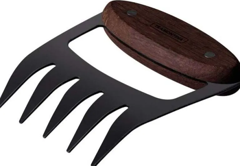 Griffe ours en inox et bois Churrasco