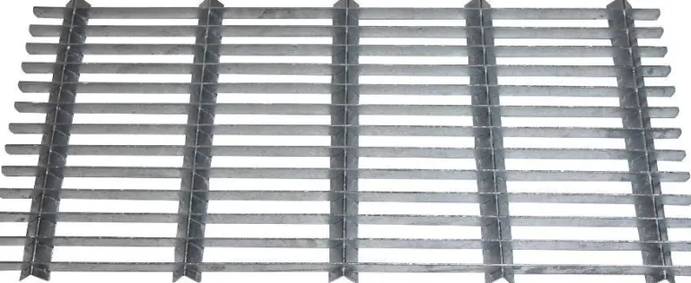 Grille gratte pieds en acier galvanisé (80 x 40 cm)