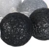 Guirlande lumineuse boules colorées 10 LED 1,92 m (Gris, Noir, Blanc)