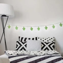 Guirlande lumineuse cactus 10 LED 165 cm