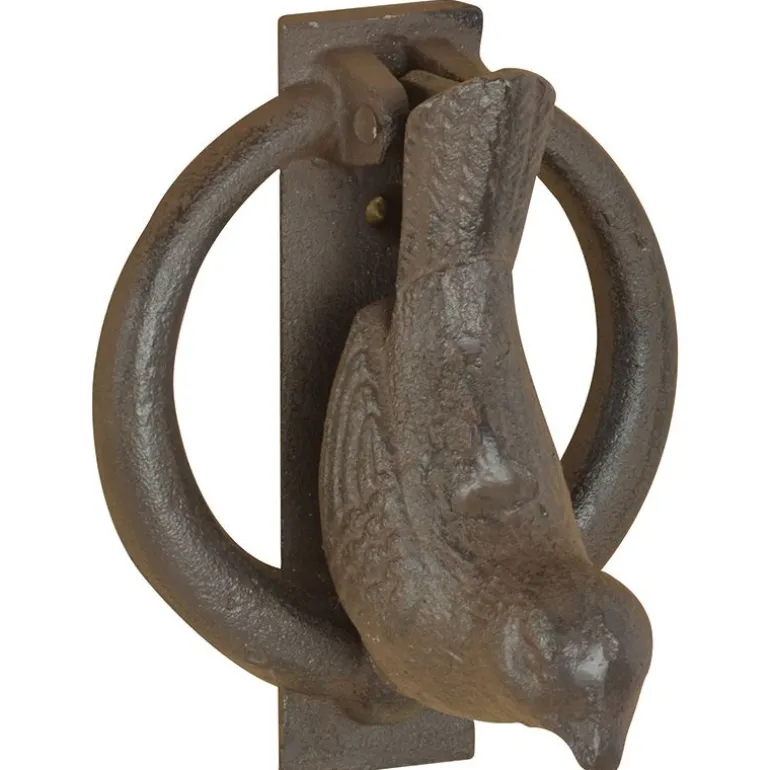 Heurtoir de porte oiseaux en fonte