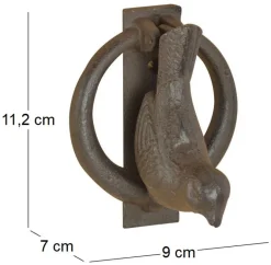 Heurtoir de porte oiseaux en fonte