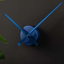 Horloge aiguilles Big Time 41cm métallisée (Bleu foncé)