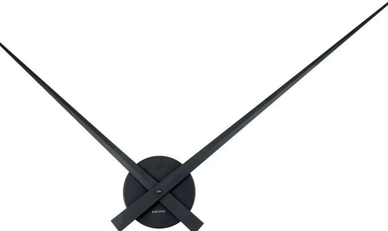Horloge aiguilles Big Time 76cm (Noir)