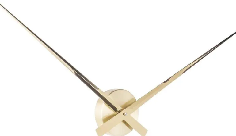 Horloge aiguilles Big Time 76cm (Doré)