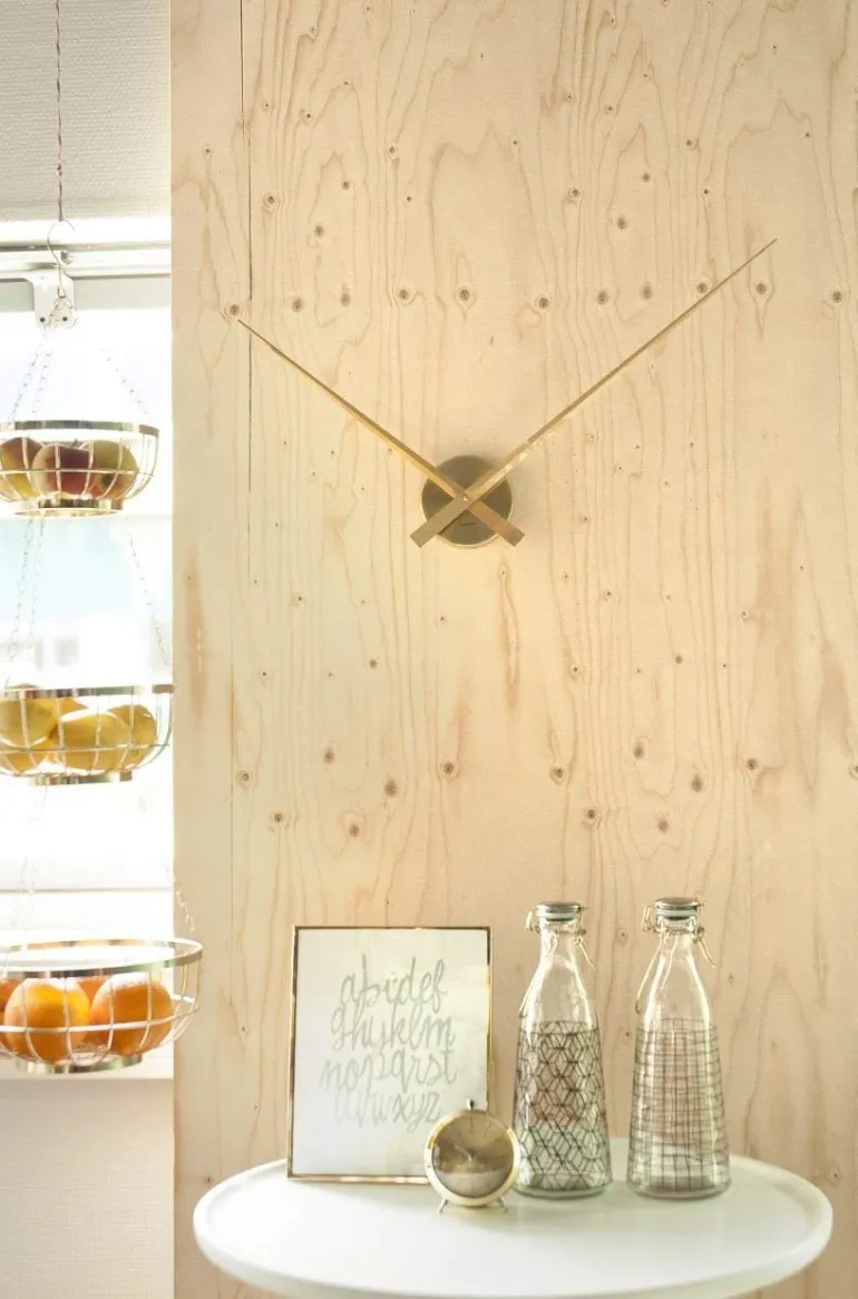 Horloge aiguilles Big Time 76cm (Doré)