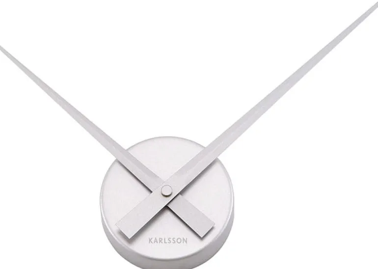 Horloge aiguilles Big Time 41cm (Argent)