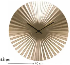 Horloge design en métal Sensu (Doré)