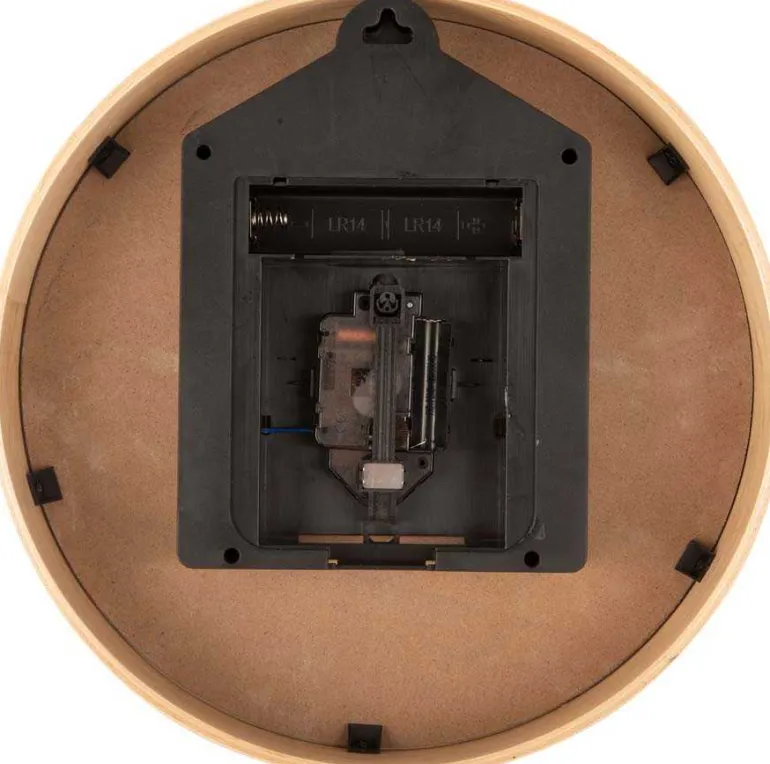 Horloge en bois de bouleau Natural Cuckoo (Noir)