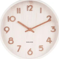 Horloge en bois Pure 22 cm (Blanc)