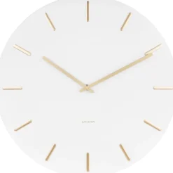 Horloge en métal Charme 45 cm (Blanc)