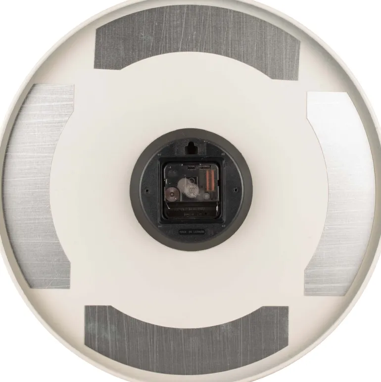 Horloge en métal chiffres gravés Charm (Gris clair)