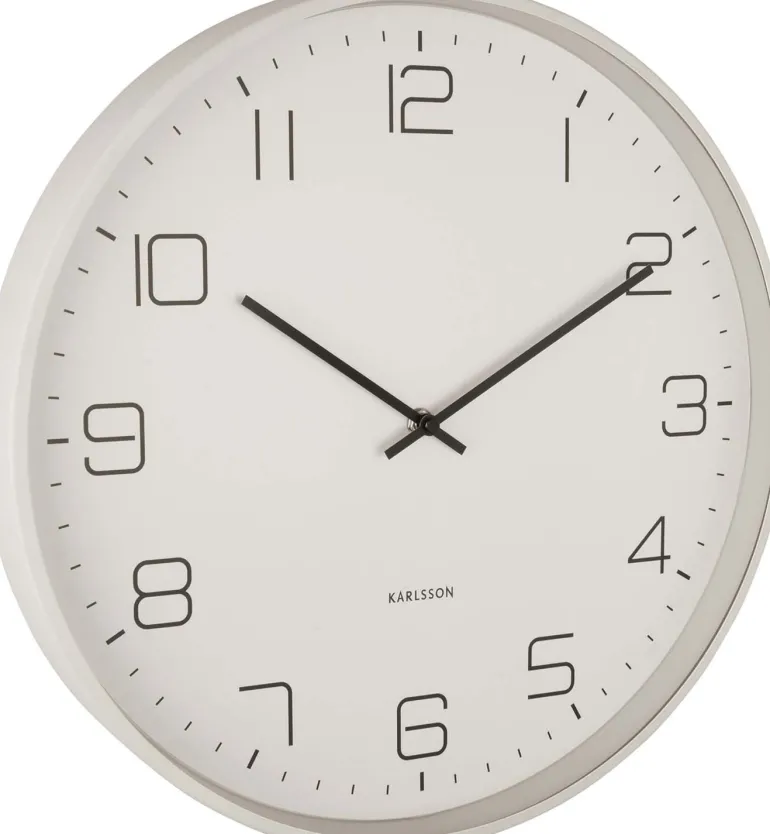 Horloge en métal Lofty 40 cm (Gris)