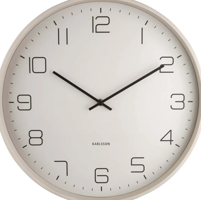 Horloge en métal Lofty 40 cm (Gris)