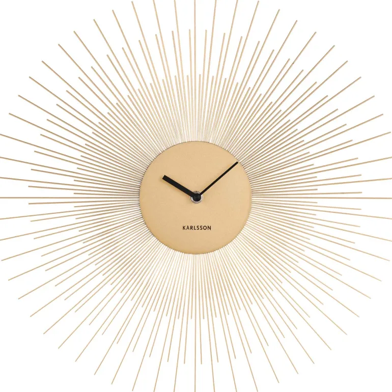 Horloge en métal Peony 45 cm (Doré)