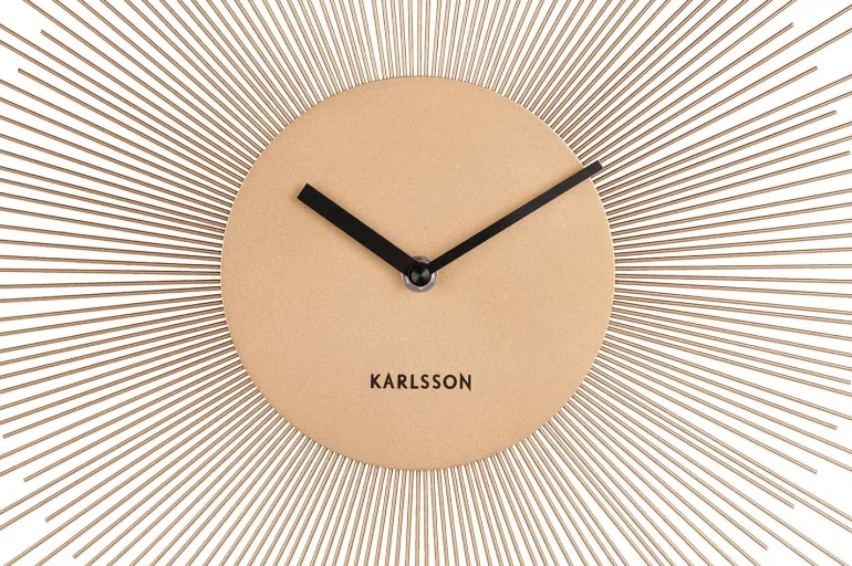 Horloge en métal Peony 45 cm (Doré)