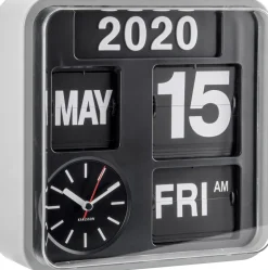 Horloge en plastique Mini Flip 24.5 cm (Chrome)