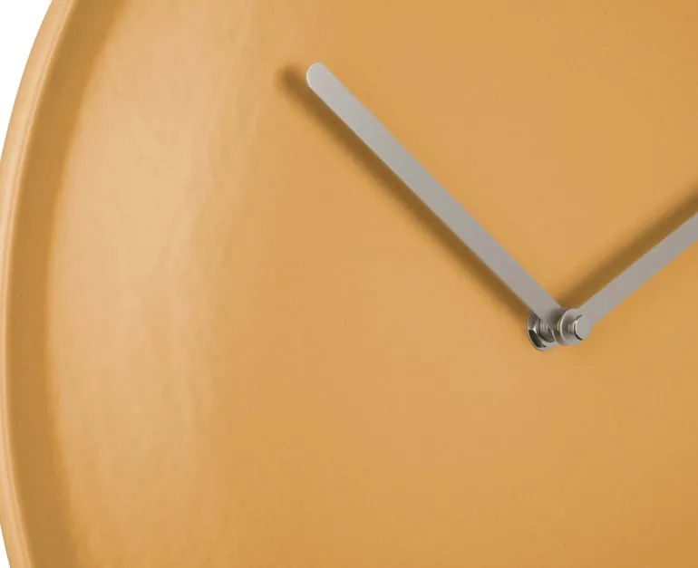 Horloge en porcelaine Plate 35 cm (Ocre jaune)