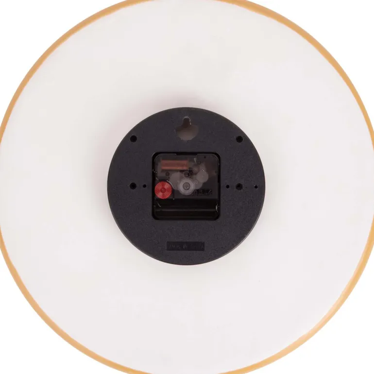 Horloge en porcelaine Plate 35 cm (Ocre jaune)