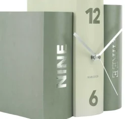 Horloge 3 livres Book (Vert)