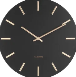Horloge moderne métal Charm 30 cm (Noir)