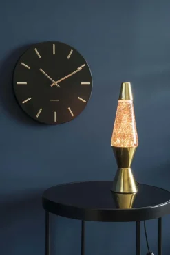 Horloge moderne métal Charm 30 cm (Noir)