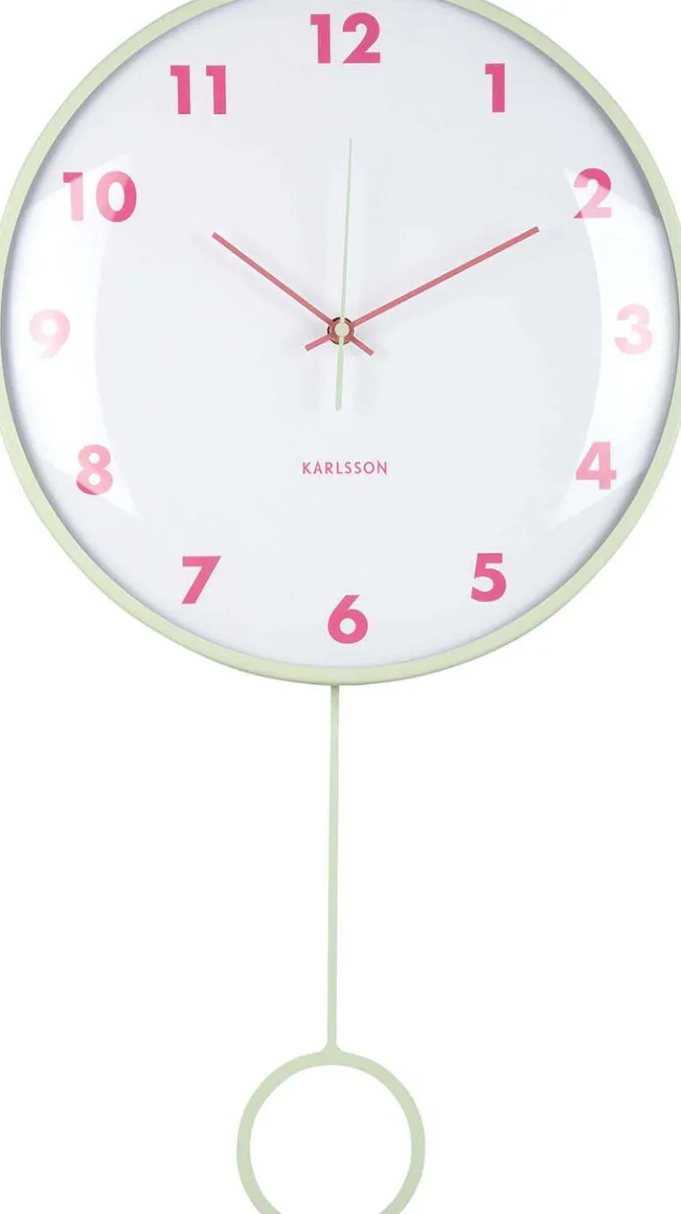 Horloge murale Cheeky Dome Pendulum (Vert)