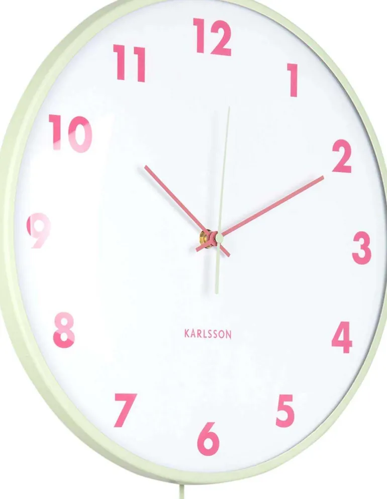 Horloge murale Cheeky Dome Pendulum (Vert)