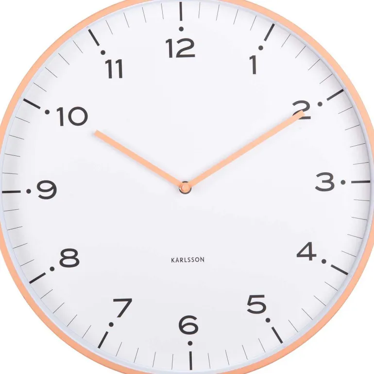 Horloge murale 40 cm Circus Rings (Orange)