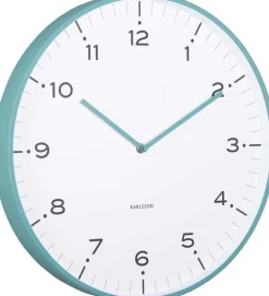 Horloge murale 40 cm Circus Rings (Turquoise)