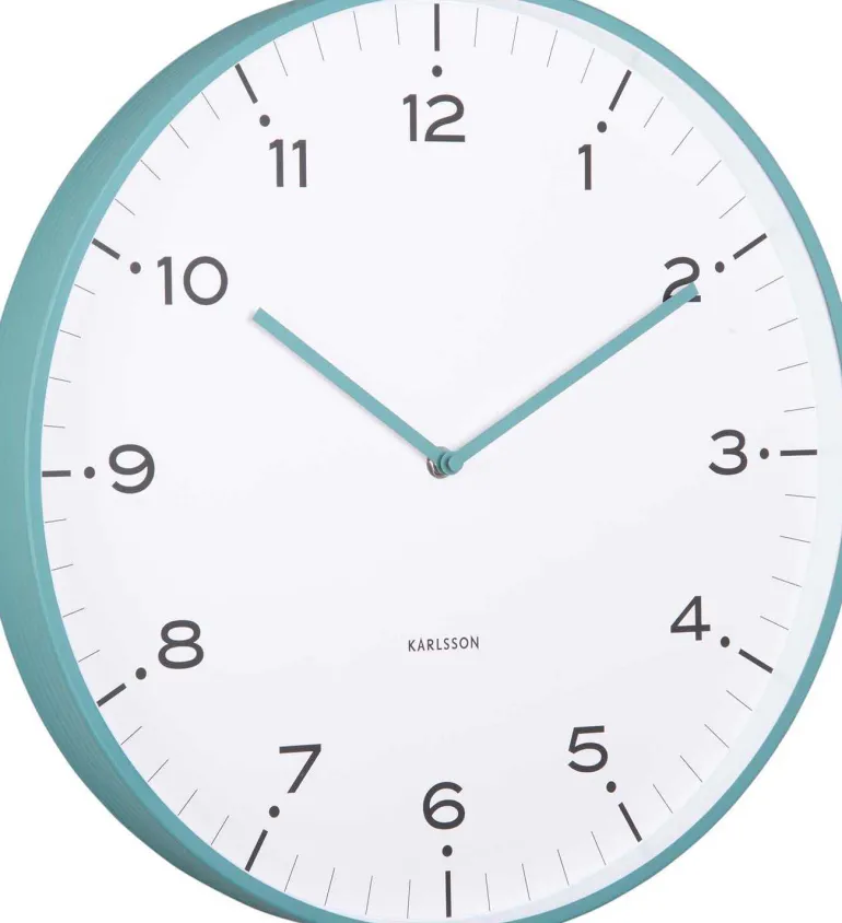 Horloge murale 40 cm Circus Rings (Turquoise)