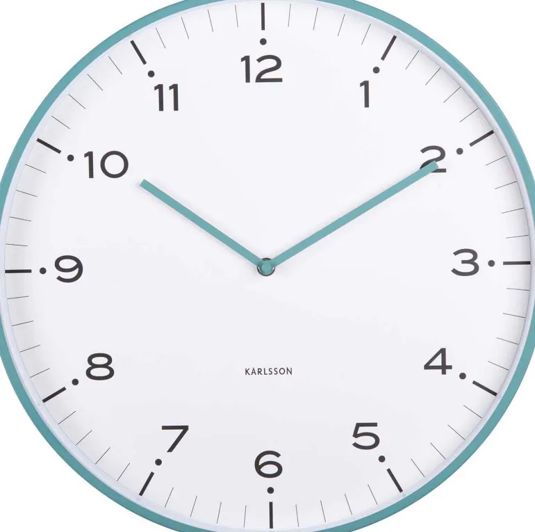Horloge murale 40 cm Circus Rings (Turquoise)