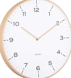 Horloge murale 40 cm Circus Rings (Marron clair)