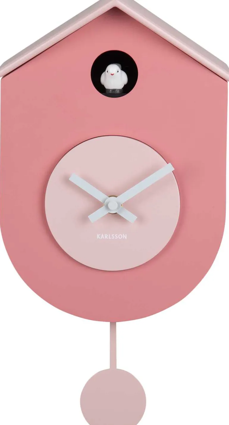 Horloge murale en ABS Grato Cuckoo (Rose)