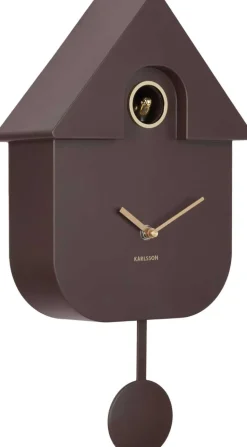 Horloge murale en ABS Modern Cuckoo Oro (Marron)