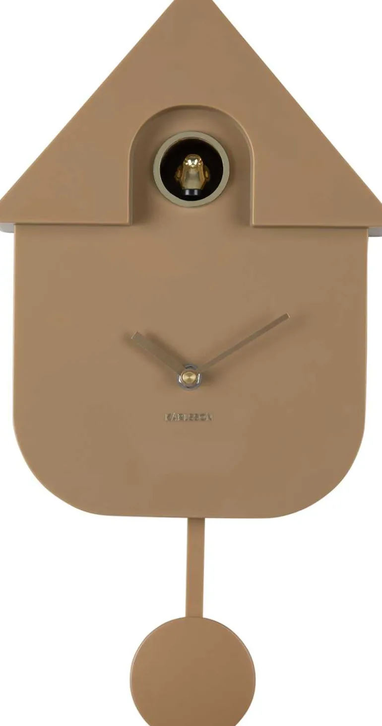 Horloge murale en ABS Modern Cuckoo Oro (Mocka)