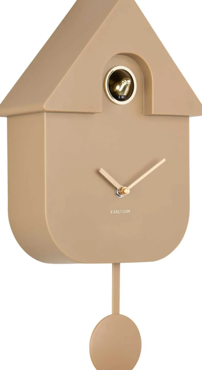 Horloge murale en ABS Modern Cuckoo Oro (Mocka)