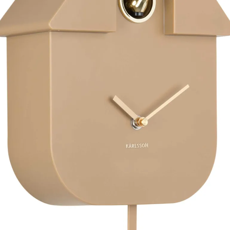 Horloge murale en ABS Modern Cuckoo Oro (Mocka)