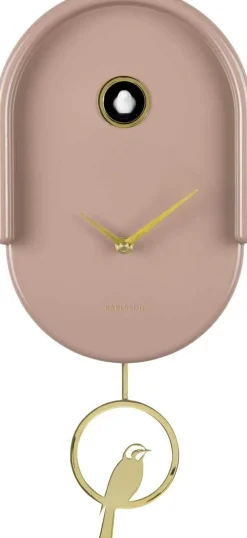 Horloge murale en ABS Tweet (Marron)