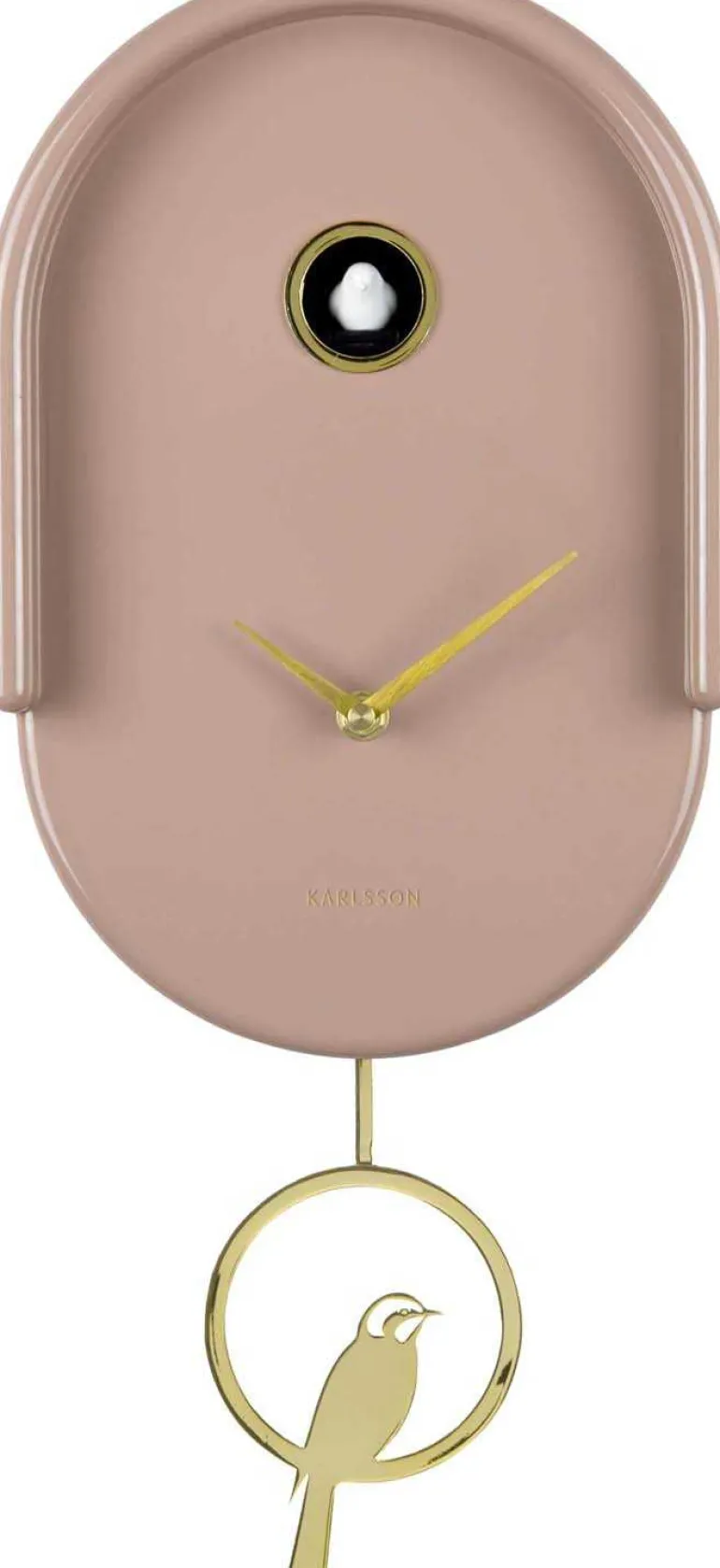 Horloge murale en ABS Tweet (Marron)