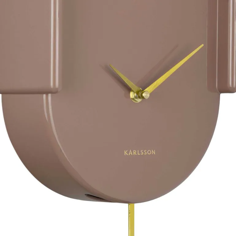 Horloge murale en ABS Tweet (Marron)