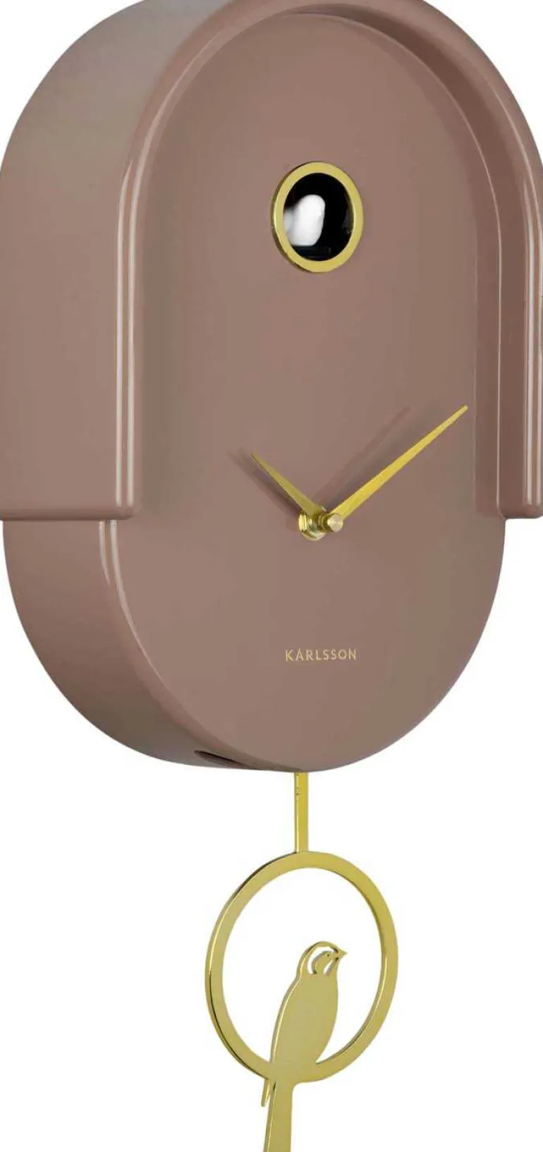 Horloge murale en ABS Tweet (Marron)