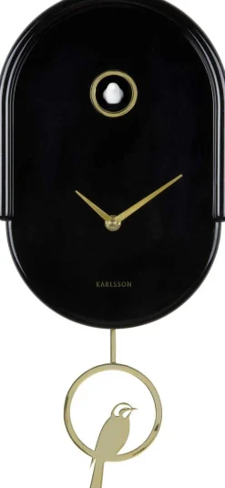 Horloge murale en ABS Tweet (Noir)