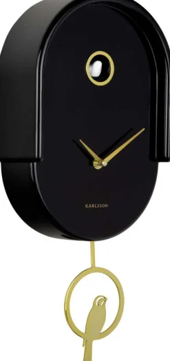 Horloge murale en ABS Tweet (Noir)