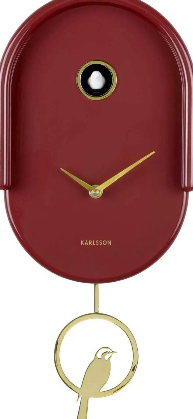 Horloge murale en ABS Tweet (Rouge)